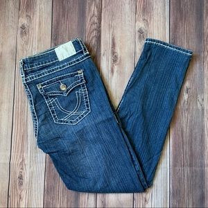LA Idol Denim Embroidered Jeans Size 13